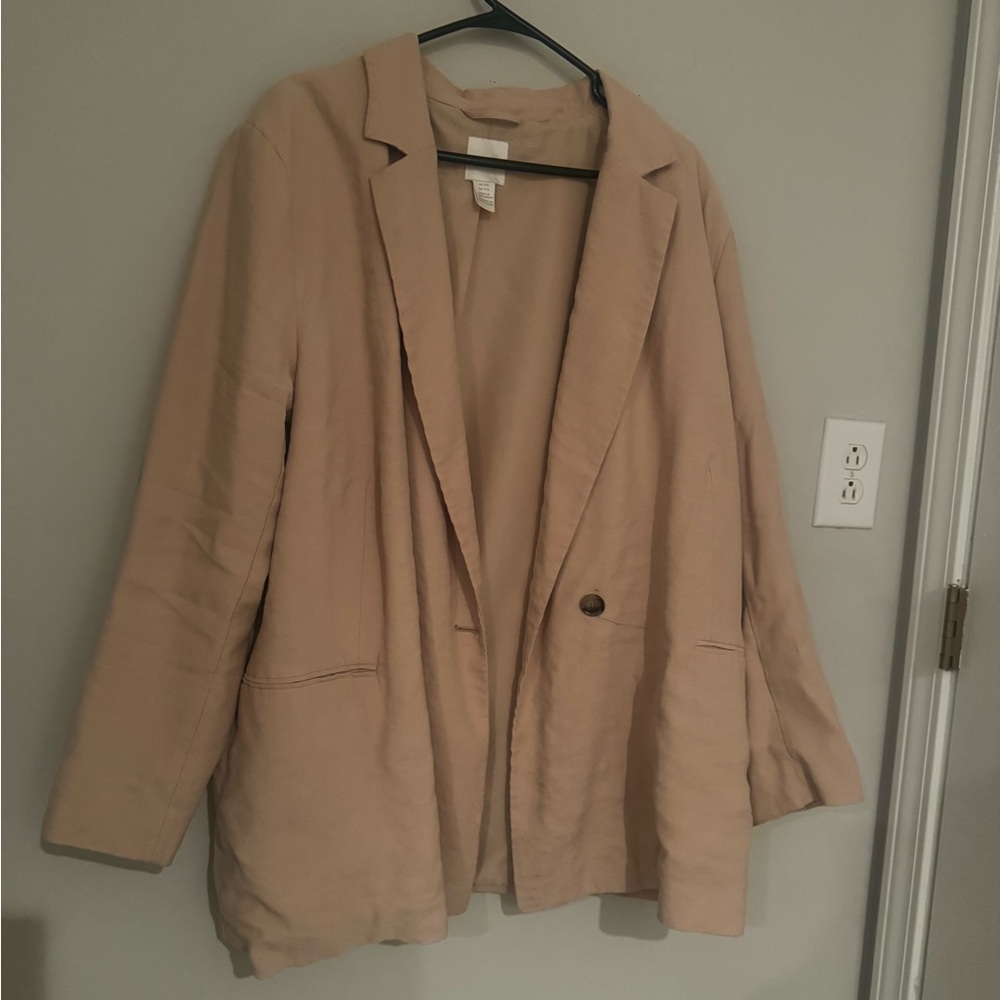 Women's Tan Blazer Coat